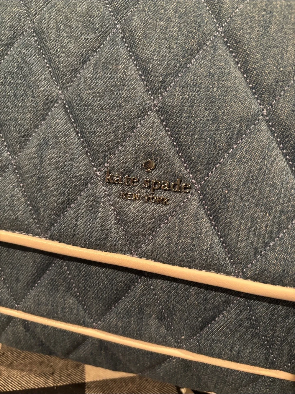 kate spade quilted denim